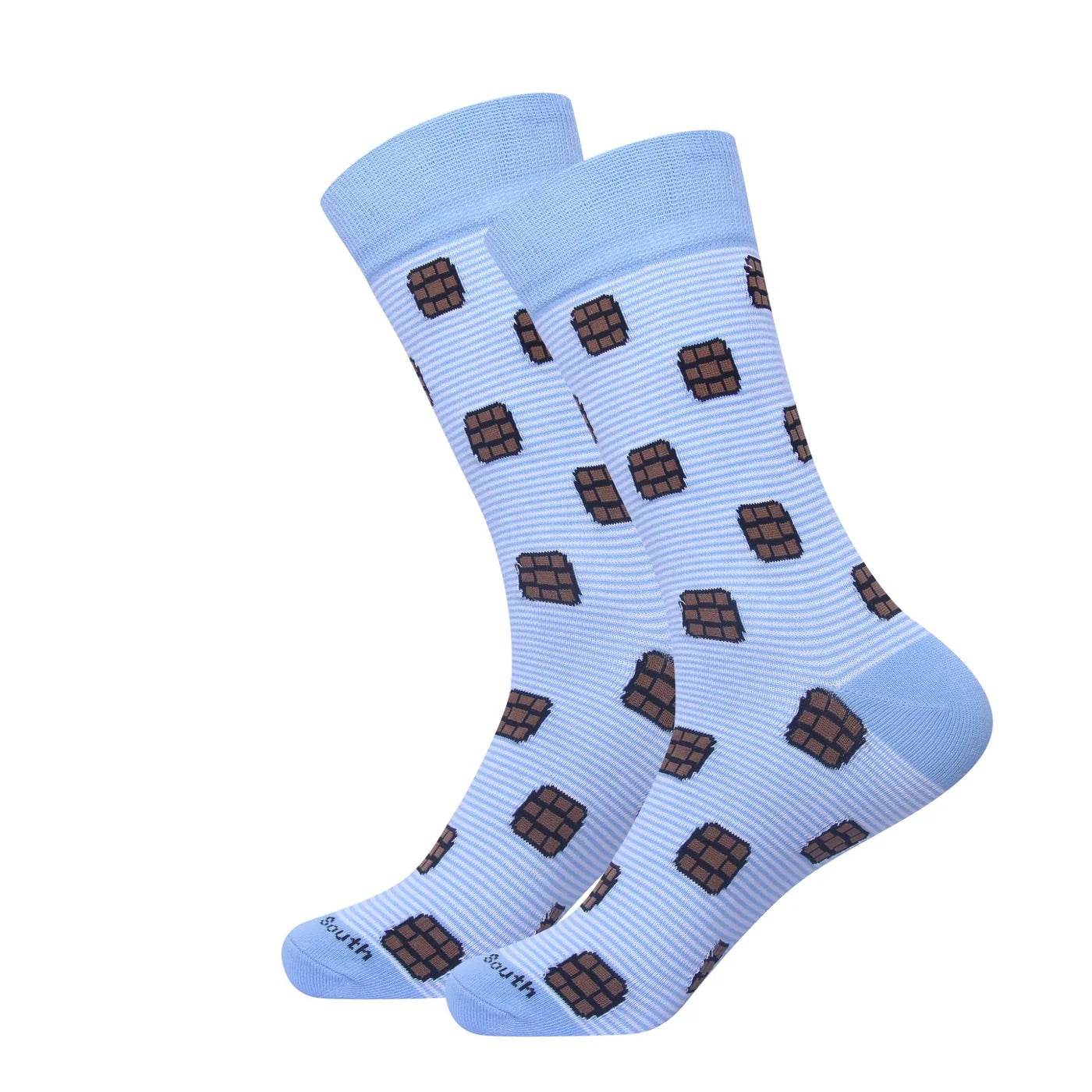 Light Blue Stripe Bourbon Barrel Socks